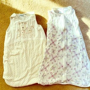 Sleepsacks - 2 qtys 0-6months